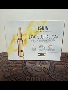 Flavo-C Ultraglican Daily Antioxidant Serum - Amber & White Packaging
